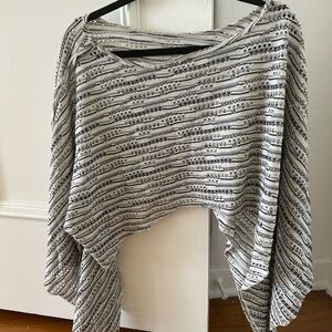 Striped Black and White Women's Sweater